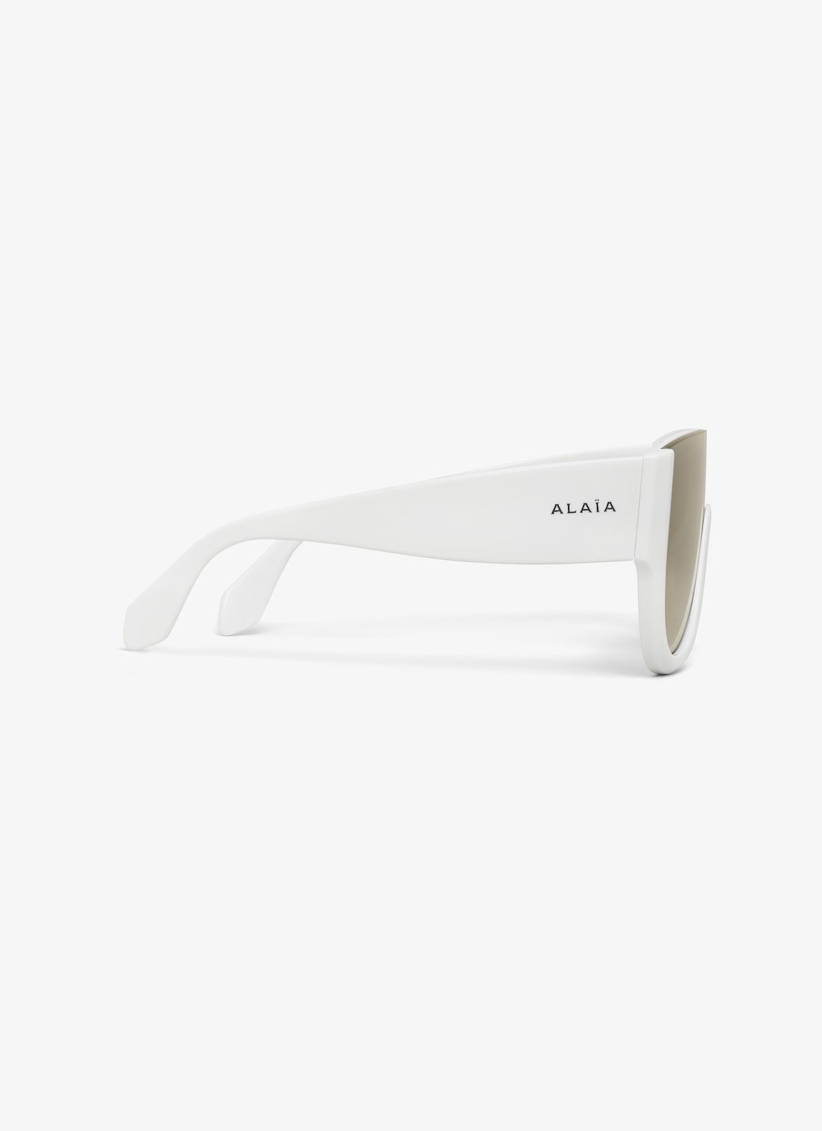 MASK SUNGLASSES ALAÏA WHITE/GOLD MASK SUNGLASSES